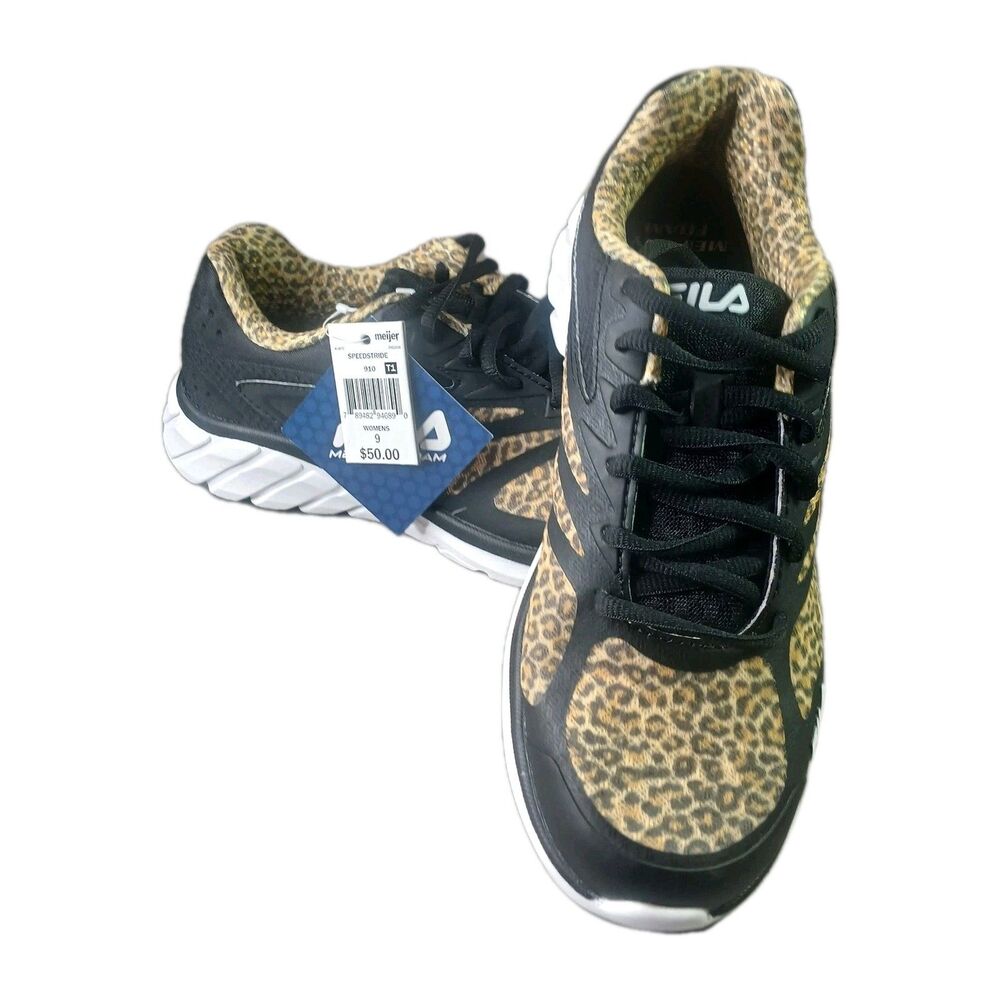 Fila Memory Speedstride 4 Leopard Womans Size USA 9 NEW IN BOX